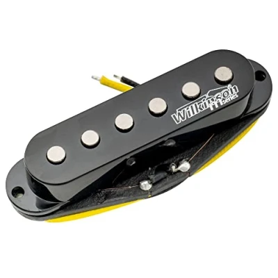 Abbildung von Wilkinson M Serie Hoher Output Alnico 5 Strat Single Coil Tonabnehmer Mitten Pickup für Stratocaster E Gitarre, Schwarz