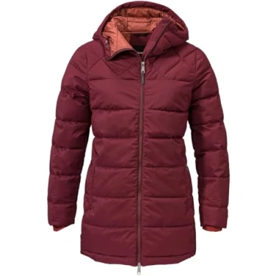 Abbildung von Schöffel Damen Insulated Parka Boston L Mantel, Dark Burgundy, 44
