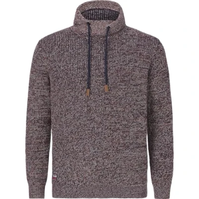 Abbildung von Jan Vanderstorm Strickpullover, Herren, Größe: Large, Dunkelrot melange