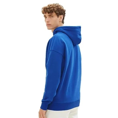 Abbildung von TOM Tailor Denim Kapuzenpullover, Herren, Größe: Large, Shiny royal blue