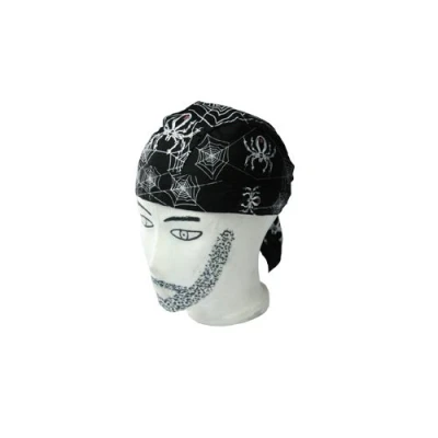 Abbildung von Bandana im Spinnendesign Vorgeformtes Kopftuch