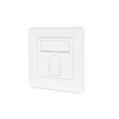 Abbildung von DIGITUS CAT 6A Klasse EA Anschlussdose, geschirmt 1x RJ45, LSA, reinweiß, Unterputz