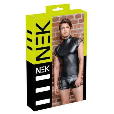 Abbildung von Shirt im Mattlook mit kurzen Netz Ärmeln