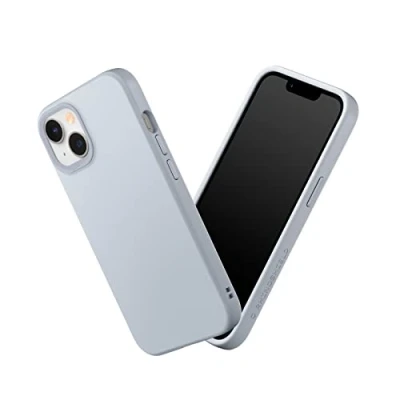 Abbildung von RhinoShield Case kompatibel mit [iPhone 14/13] SolidSuit Stoßdämpfende &amp; schlanke Schutzhülle Premium Finish 3.5 Meter Fallschutz Silbergrau