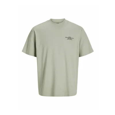 Abbildung von Jack &amp; Jones Premium Jprblachad SS CREW NECK SN Tshirt print, Herren, Größe: Large, Aqua gray