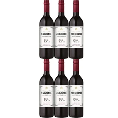 Abbildung von Le Cochonnet Cabernet Sauvignon Pays d&#039; Oc Rotwein Wein trocken IGP Frankreich I Versanel Paket (6 Flaschen)