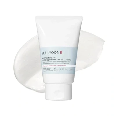 Abbildung von ILLIYOON Ceramide Ato Konzentrations Creme 200ml, Feuchtigkeitscreme für trockene, empfindliche Haut, 100 Std Hydration, Wiederherstellung der Hautbarriere, Kinder &amp; Erwachsene, Vegan, Parfümfrei