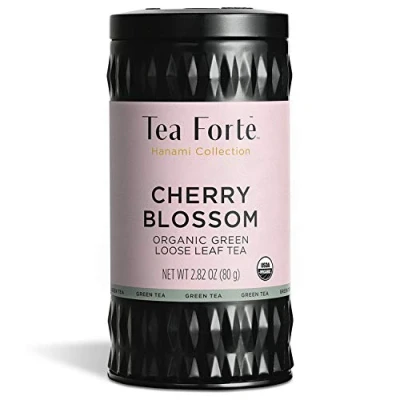 Abbildung von Tea Forté Hanami Bio Grüner Tee in großen Mengen Ganze Blätter Aluminiumdose 80 gr.