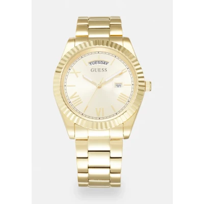 Abbildung von Guess Unisex Uhr goldcoloured, Größe: One Size, Gold coloured