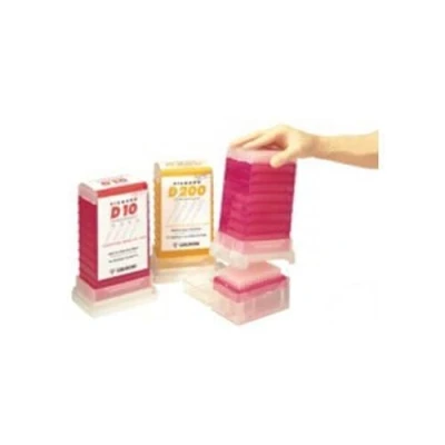 Abbildung von Gilson TowerPack D1000 Diamond Tip für Pipetman Mikroliterpipetten, 200 µL 1000µl Kapazität, 66 mm Länge, 672 Stück