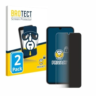 Abbildung von BROTECT (2 Stück Anti Spy Blickschutzfolie für Samsung Galaxy A34 5G Enterprise Edition Privacy Screen Protector [Displayschutz, Sichtschutz]