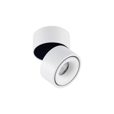 Abbildung von Arcchio LED Einbaustrahler Rotari, dimmbar, Leuchtmittel fest verbaut, warmweiß, Modern, Aluminium, weiß, 1 flammig, inkl. Leuchtmittel, Deckenleuchte