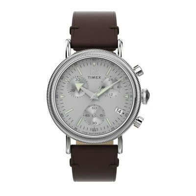 Abbildung von Timex Waterbury Standard COIN EDGE Chronograph, Herren, Größe: One Size, Silver brown