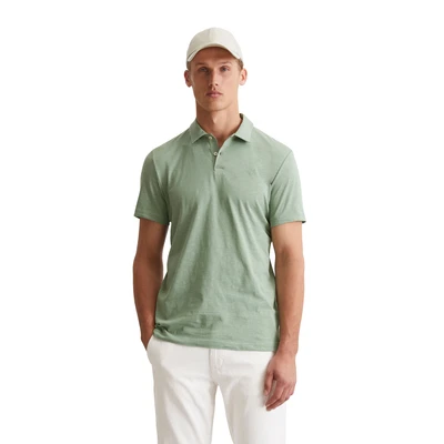 Abbildung von Marc O&#039;Polo Short Sleeve Embroidery Poloshirt, Herren, Größe: Large, Luscious moss