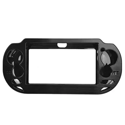 Abbildung von OSTENT Aluminium Metall Haut Schutz Abdeckung Fall Kompatibel für die Sony PS Vita PSV Konsole Farbe Schwarz