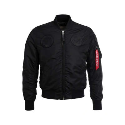 Abbildung von Alpha Industries MA1 VF NASA Bomberjacke, Herren, Größe: Medium, All black