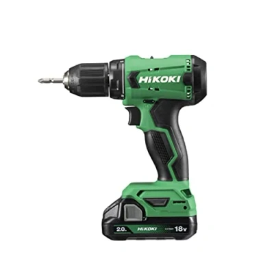 Abbildung von HiKOKI Akku Bohrschrauber DS18DA (18V, Li Ion, 50 Nm, 20 stufige Drehmomenteinstellung, LED, im Transportkoffer, inkl. 2x 2.0 Ah und Ladegerät)
