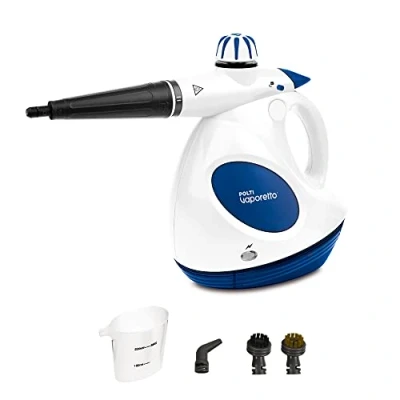 Abbildung von Polti Vaporetto First, Tragbarer Dampfreiniger, 0,2 l, Blau, Weiß, 1000 W, 3 bar, 1,7 kg
