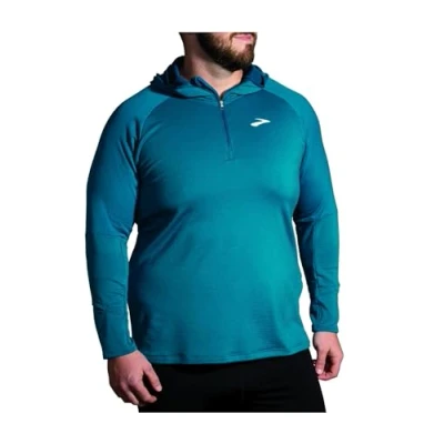 Abbildung von BROOKS 211402421 Notch Thermal Hoodie 2.0 Sweatshirt Herren Htr Dk Ocean/Dk Ocean Größe 35
