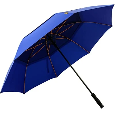 Abbildung von Falcone® hochwertiger XXL Golfschirm Automatik mit Ventilationsbezug blau