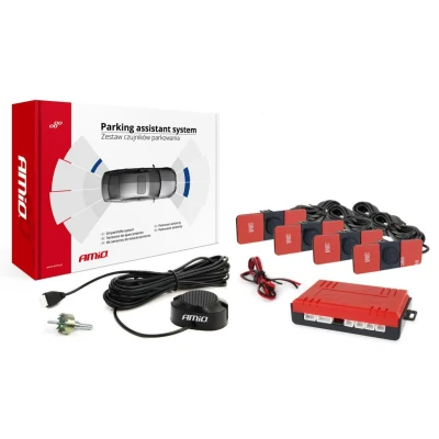 Abbildung von AMiO Buzzer 02253 Einparkhilfe mit Bohrer vorne und hinten Sensor, Montageanleitung 4