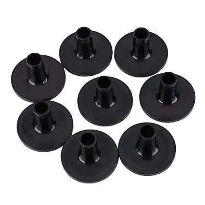 Abbildung von Trommel lange Becken Hülse 8 Stück Zubehör für Beckenersatz Kunststoff schwarz Musikinstrumente Shelf Drum Kit