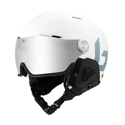 Abbildung von bollé MIGHT VISOR Offwhite Matte S 52 55cm Brown Gun Kat 2, Skihelm, Medium, Unisex Erwachsene