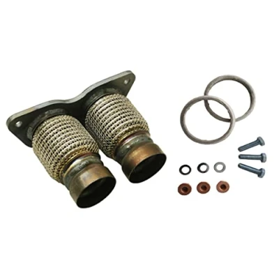Abbildung von Flexrohr Flexstück Reparaturrohr Katalysator N43 vorne passend für BMW E81 E87 E88 E90 E91 E92 E93 mit Dichtring Set