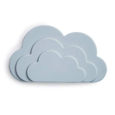 Abbildung von Mushie Beißring für Babys aus BPA frei Silikon Fördert Sehsinn &amp; Motorik Baby Zahnen Nursing Zubehör Sichere Hochwertige Kleinkinder Kinder Jungs Mädchen Wolken Design (Cloud)