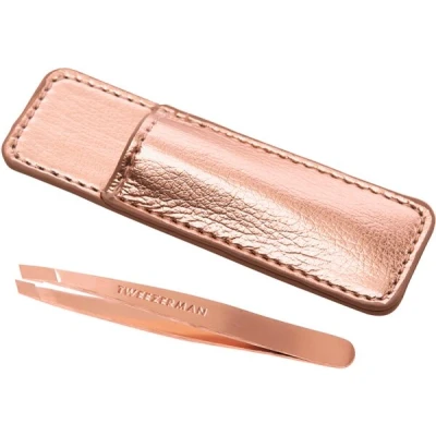 Abbildung von Tweezerman ROSE GOLD MINI Slant WITH CASE HaarentfernungsZubehör rosegoldcoloured, Damen, Größe: One Size, Rosegold coloured