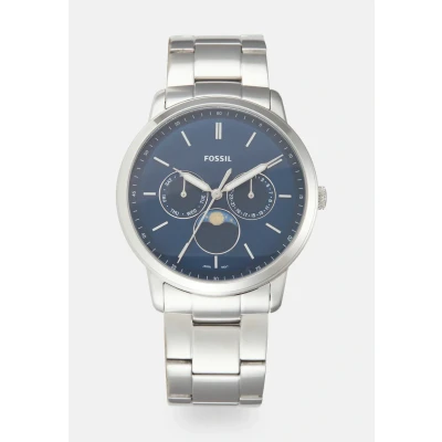 Abbildung von Fossil Neutra Minimalist Uhr silvercoloured, Herren, Größe: One Size, Silver coloured