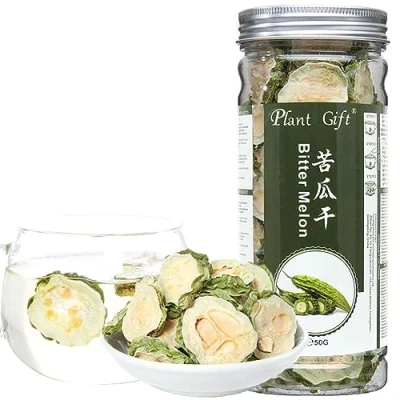 Abbildung von Plant Gift Gohyah Tea Bitter Melon Tea, 苦瓜 Tee Melone Tee, Bittere Kürbisse Tabletten, Kugua Trocknen Klar Feuer Natürliche Gesundheit Clearing Wärme 40g/1.41oz