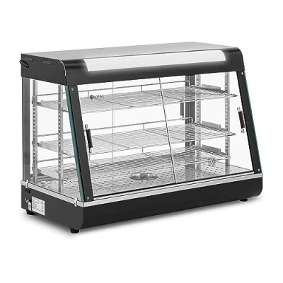 Abbildung von Royal Catering Einstellbarer Heizschirm für die Präsentation von Lebensmitteln, 3 Etagen, 1600W 150L