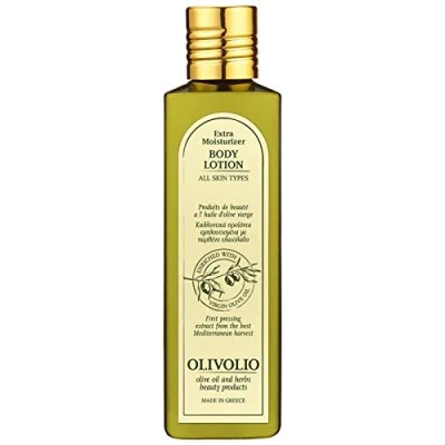 Abbildung von Olivolio botanics 91% natürliche Körperlotion mit 100% Bio Olivenöl ohne Mineralöl und Parabene 250 ml