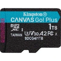 Abbildung von Kingston Canvas Go Plus microSDXC Speicherkarte Gen4 200MB/s A2 U3 V30 1TB Einzelpaket ohne ADP SDCG4/1TBSP