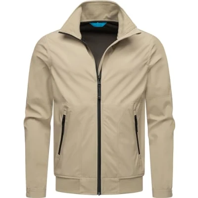 Abbildung von Ragwear Collwie Regenjacke / wasserabweisende Jacke, Herren, Größe: 4XL, Sand