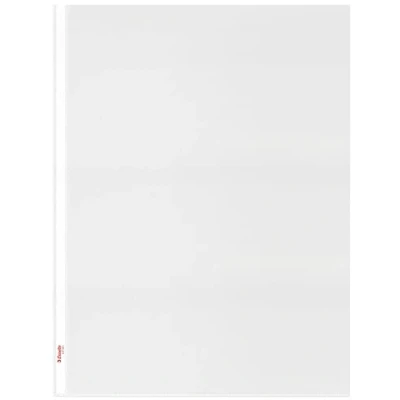 Abbildung von Esselte Prospekthüllen Set Standard Plus A3 Hochformat, 10 Stück, 30% Pre Consumer Recycling Kunststoff, 100% recycelbar, Kunststofftaschen mit Öffnung von oben, 85 Micron, 47181