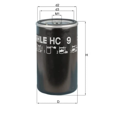 Abbildung von MAHLE ORIGINAL HC 9 Getriebeölfilter