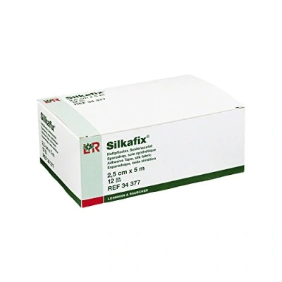 Abbildung von Silkafix Heftpfl.2,5 cmx5 m Pappkern 12 St