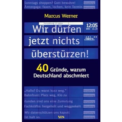 Abbildung von Wir dürfen jetzt nichts überstürzen!: 40 Gründe, warum Deutschland abschmiert