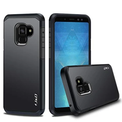 Abbildung von J&amp;D kompatibel für Samsung Galaxy A8 2018 Hülle, [ArmorBox] [Doppelschicht] [Heavy Duty Schutz] Hybrid Stoßfest Schutzhülle (Release in 2018) [Nicht mit Plus 2018]