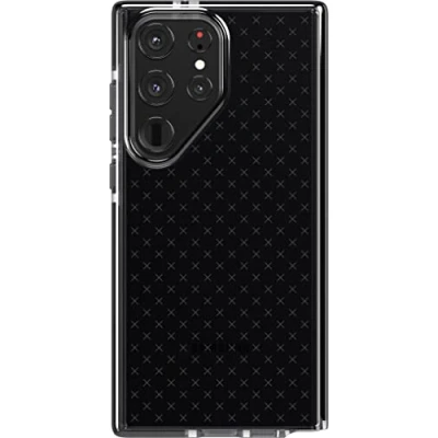 Abbildung von tech21 Evo Check für Samsung Galaxy S23 Ultra Rauchschwarz 4,8 m Fallschutz, stoßfest, stoßfest und Kratzfest