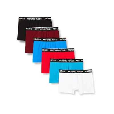 Abbildung von ANTONIO ROSSI (3/6er Pack) Boxershorts Herren Unterhosen Männer Multipack mit Elastischem Bund Baumwollreich, Bequeme Herrenunterwäsche, Klassisch Hell (6er Pack), L