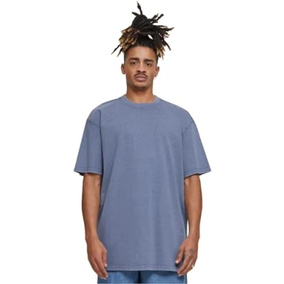 Abbildung von Build Your Brand Herren BY189 Acid Washed Heavy Oversize Tee T Shirt, vintageblue, 3XL