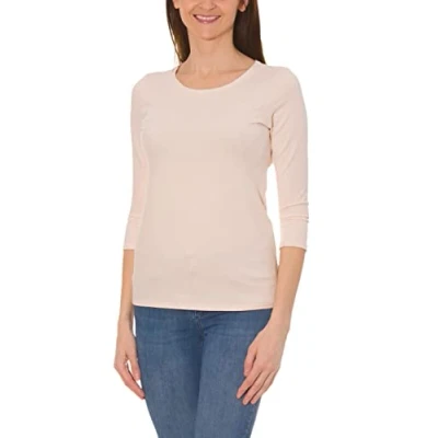 Abbildung von Alkato Damen Shirt 3/4 Arm mit Rundhals, Farbe: Elfenbein, Größe: M