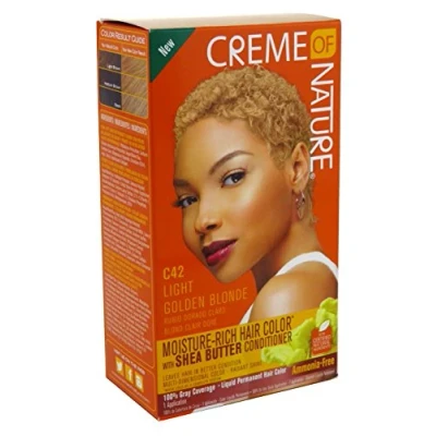 Abbildung von Creme of Nature Feuchtigkeitsreiche Haarfarbe mit C42 Light Golden Blonde