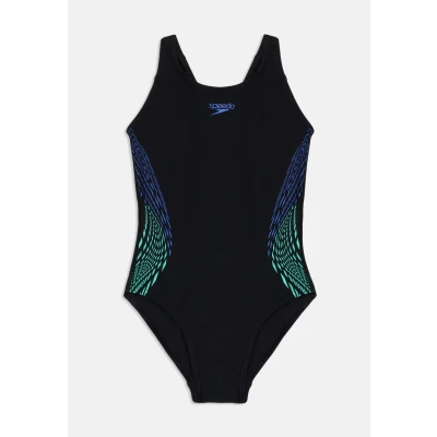 Abbildung von Speedo Girls Placmement Muscle BACK Badeanzug für Kinder, Größe: 116, Turquoise