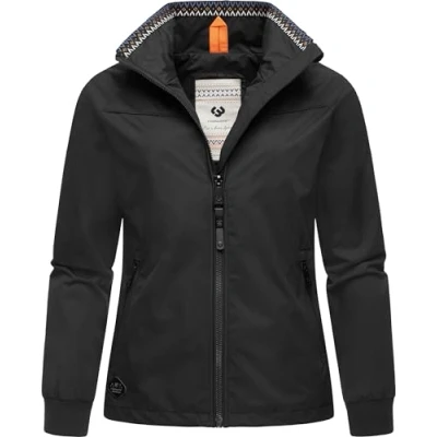 Abbildung von Ragwear Apola Regenjacke / wasserabweisende Jacke, Damen, Größe: XS, Black