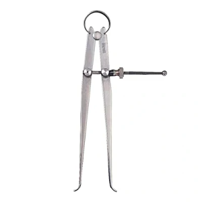 Abbildung von Starrett 73A 6 Solide Innenfedersattel, Stahl, flacher Schenkel, 0 6&quot; Bereich