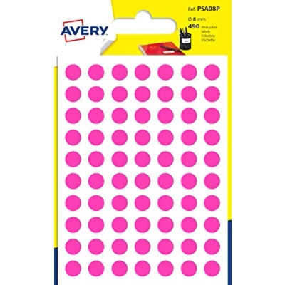 Abbildung von 490 N/A Markierungspunkte, 8 mm, pink